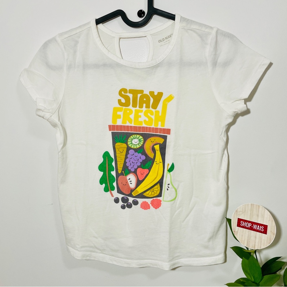 Old Navy Kids Stay Fresh Graphic Tee - White
